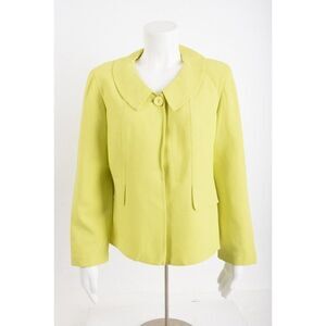 Vintage Donna Karen NY Womens Suit Jacket Blazer Vintage US 8 chartreuse Yellow